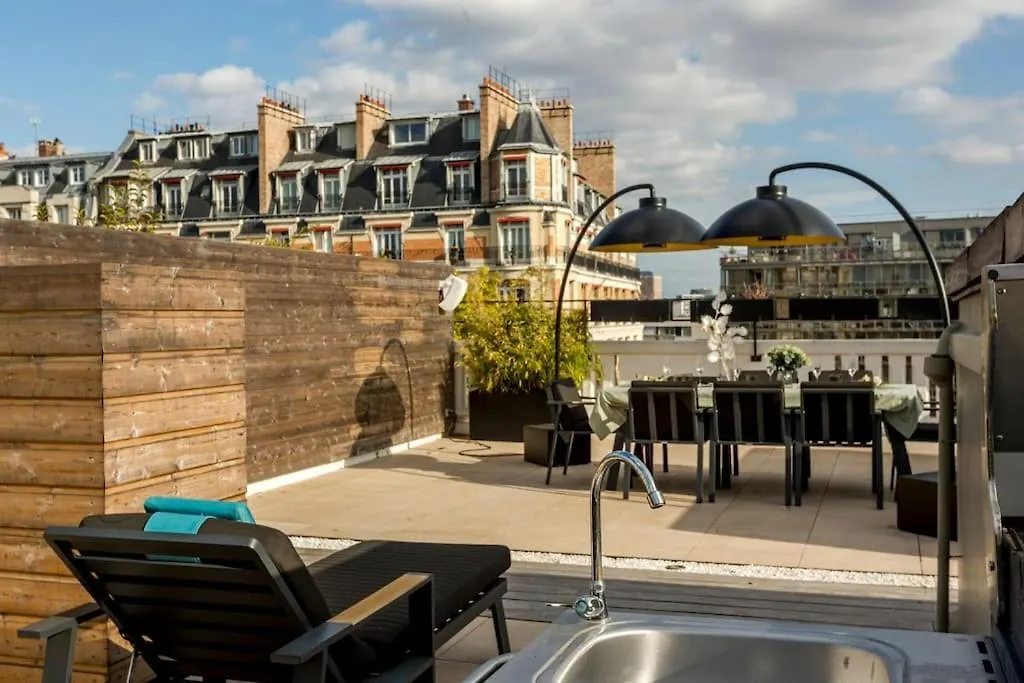 Apartmán Penthouse 126 Jacuzzi Terrasse Paris 16 0*,